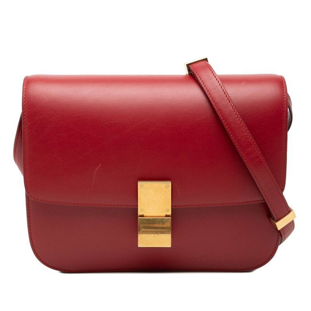 CELINE Classic Box Leather Shoulder Bag